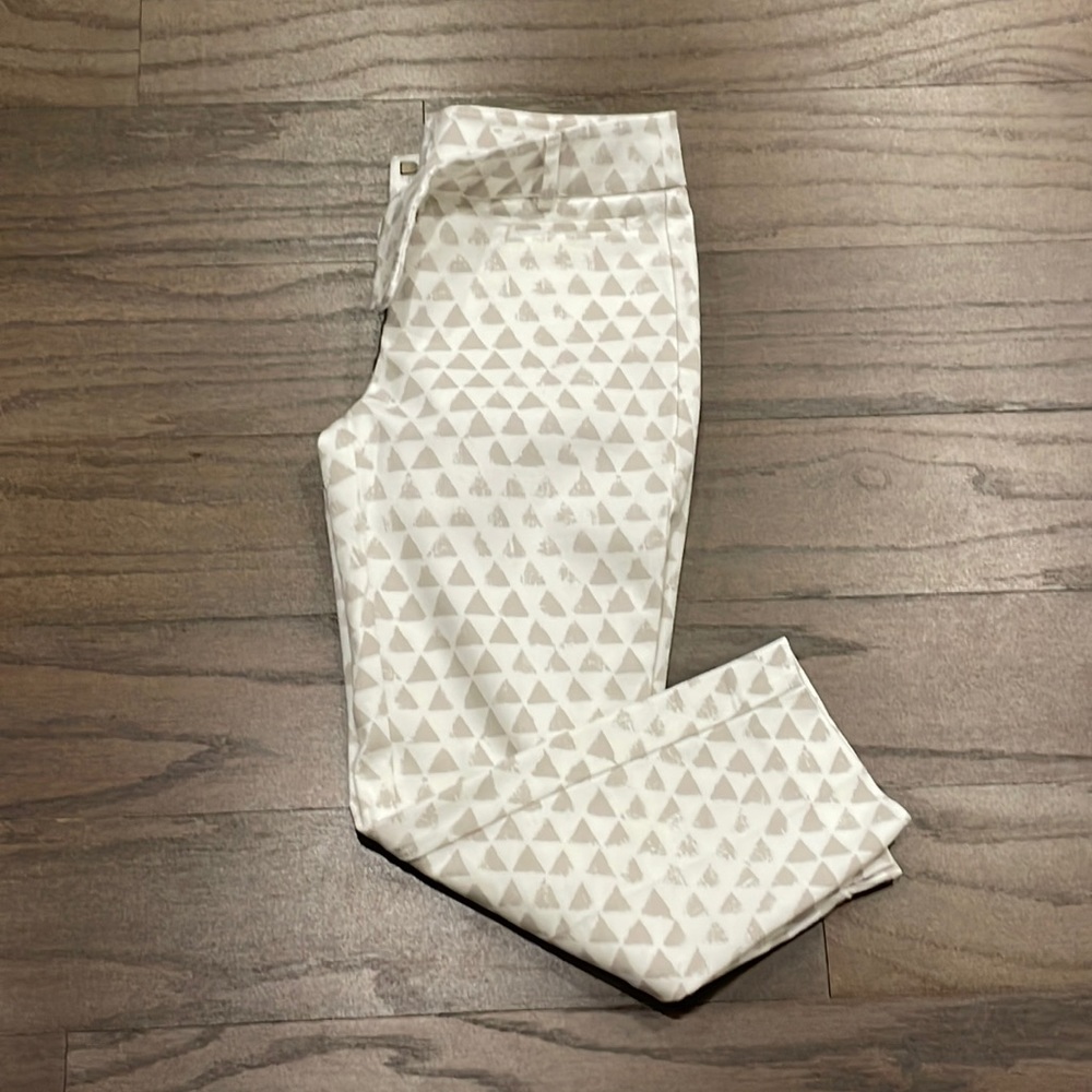 LOFT Petite Patterned Marissa Riviera Pant - Size 0P